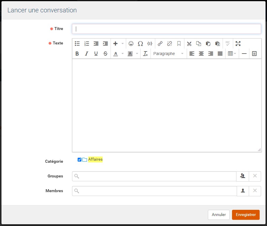 cst espace de conversation