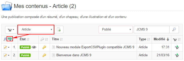 exportCSV intro