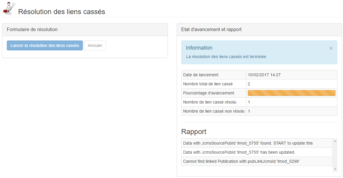 importCSvPlugin résolution des liens cassés 2